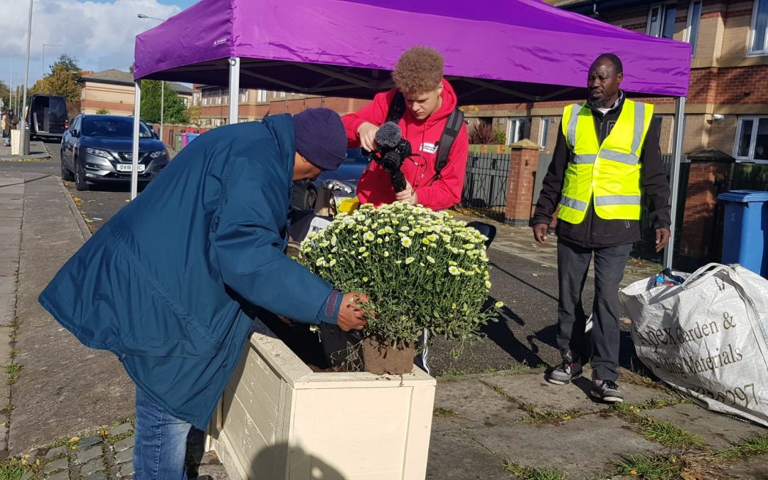 Flood the street with flowers – success!